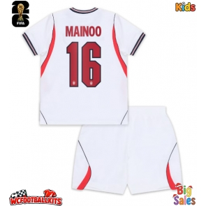 England Kobbie Mainoo #16 Replica Home Stadium Kit for Kids World Cup 2026 Short Sleeve (+ pants)